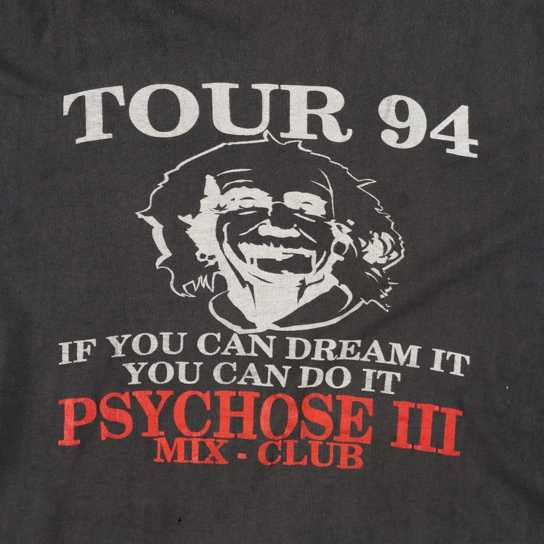 90'S EINSTEIN (Einstein) T-shirt, Men's XXL equivalent, Vintage cotton black type Vintage Second Hand