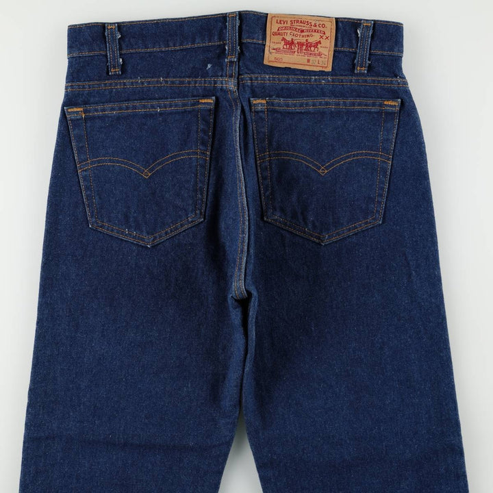 ~1990'S Levi's 505-0217 Tapered Denim Pants, Made in USA, Men's Size W31 (approx.), Vintage cotton blue type Vintage Second Hand