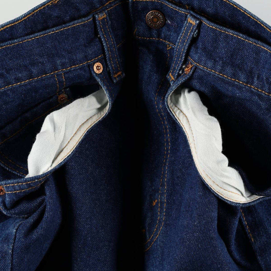 ~1990'S Levi's 505-0217 Tapered Denim Pants, Made in USA, Men's Size W31 (approx.), Vintage cotton blue type Vintage Second Hand