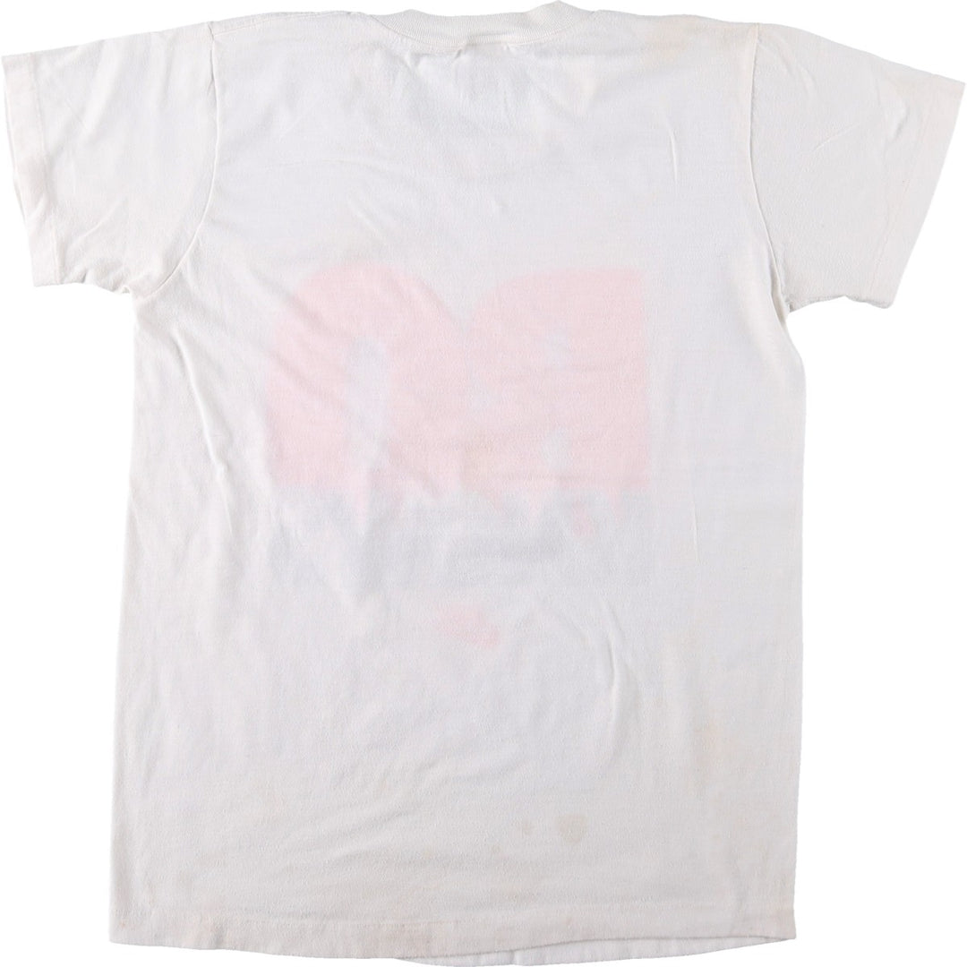 90'S Nike Silver Tag Printed T-Shirt, Made in USA, Men's Size S (Equivalent), Vintage polyester white type Vintage Second Hand