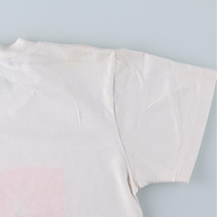 90'S Nike Silver Tag Printed T-Shirt, Made in USA, Men's Size S (Equivalent), Vintage polyester white type Vintage Second Hand