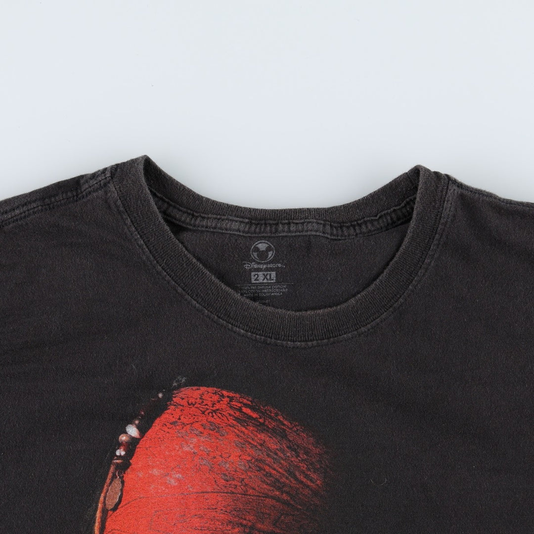 Disney Store Pirates of the Caribbean Movie T-Shirt (Men's XXL equivalent) cotton black type Vintage Second Hand