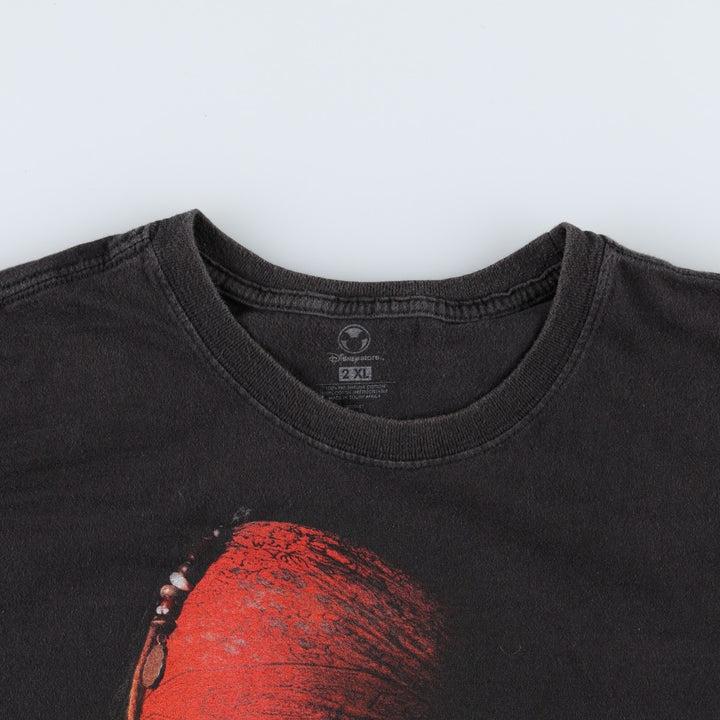 Disney Store Pirates of the Caribbean Movie T-Shirt (Men's XXL equivalent) cotton black type Vintage Second Hand