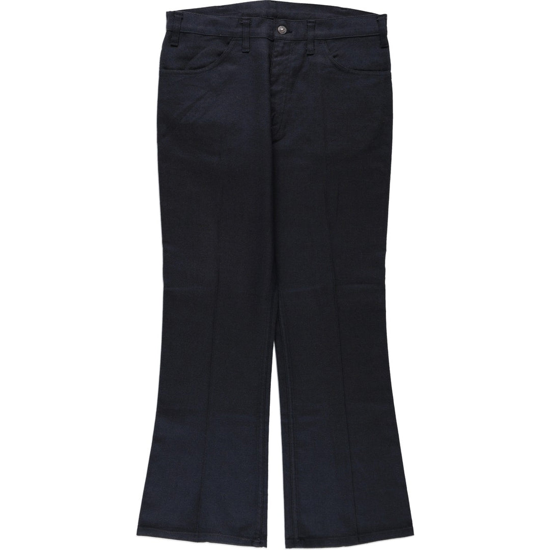 1970'S Levi's STA-PREST 646-4459 Flare Pants, Men's W34 (approx.), Vintage unclear black type Vintage Second Hand