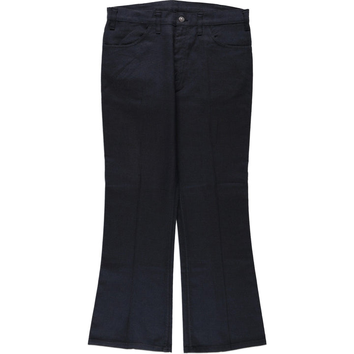 1970'S Levi's STA-PREST 646-4459 Flare Pants, Men's W34 (approx.), Vintage unclear black type Vintage Second Hand