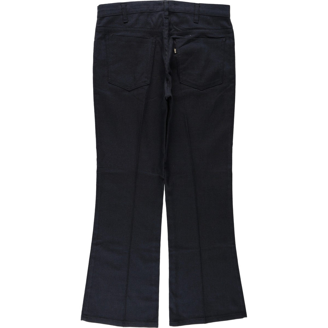 1970'S Levi's STA-PREST 646-4459 Flare Pants, Men's W34 (approx.), Vintage unclear black type Vintage Second Hand