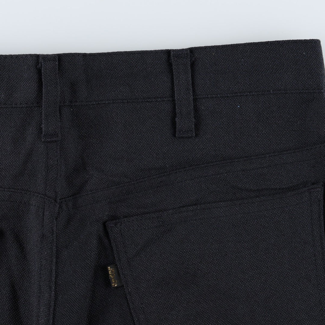 1970'S Levi's STA-PREST 646-4459 Flare Pants, Men's W34 (approx.), Vintage unclear black type Vintage Second Hand