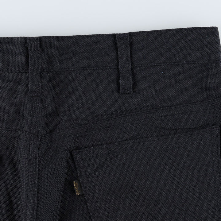 1970'S Levi's STA-PREST 646-4459 Flare Pants, Men's W34 (approx.), Vintage unclear black type Vintage Second Hand