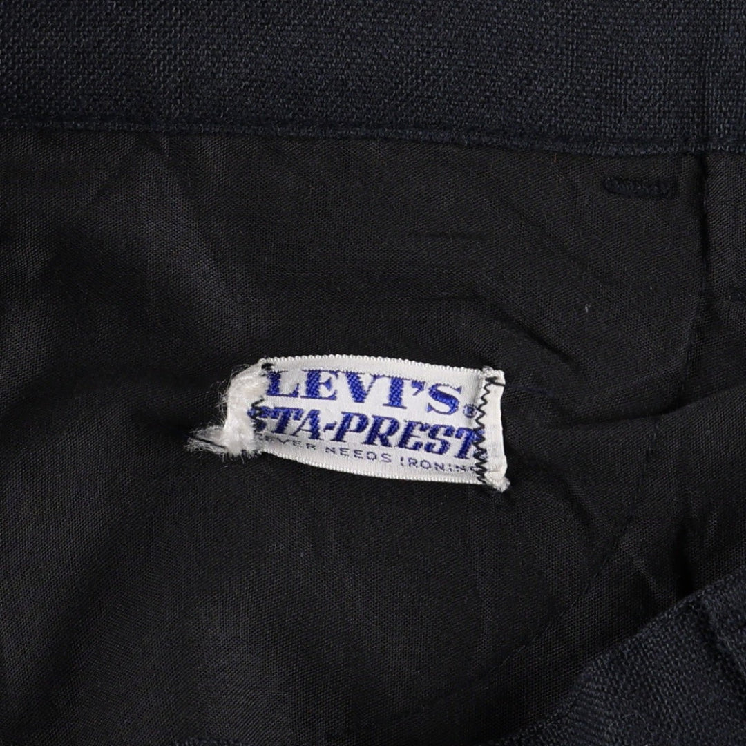 1970'S Levi's STA-PREST 646-4459 Flare Pants, Men's W34 (approx.), Vintage unclear black type Vintage Second Hand