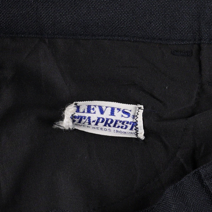 1970'S Levi's STA-PREST 646-4459 Flare Pants, Men's W34 (approx.), Vintage unclear black type Vintage Second Hand