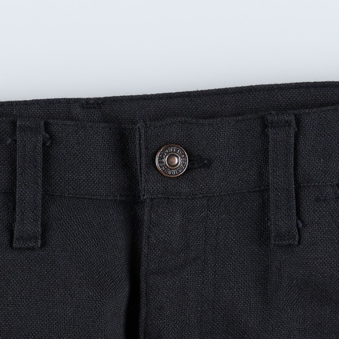 1970'S Levi's STA-PREST 646-4459 Flare Pants, Men's W34 (approx.), Vintage unclear black type Vintage Second Hand
