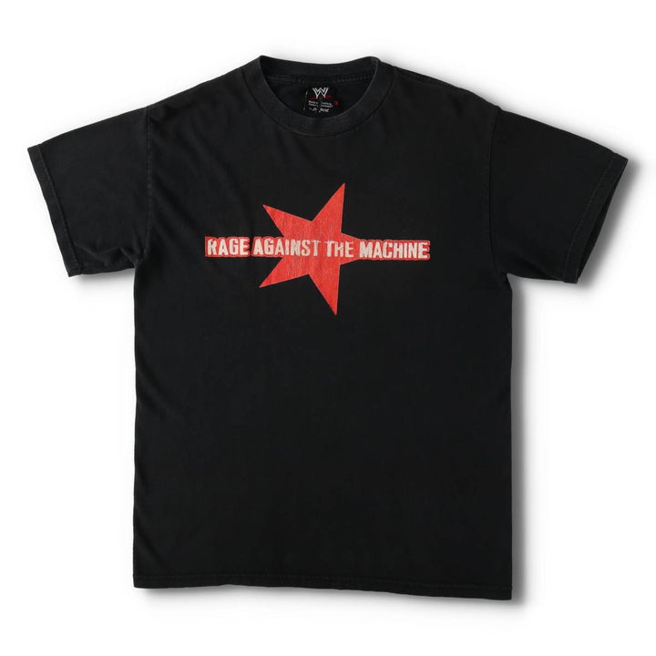 2000'S WWE Rage Against the Machine Band T-shirt (Men's Size M) unclear black type Vintage Second Hand
