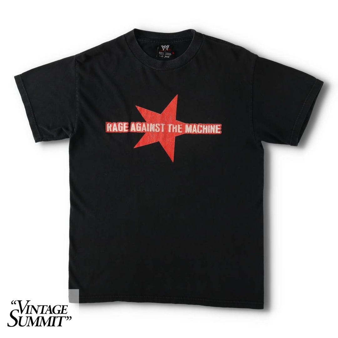 2000'S WWE Rage Against the Machine Band T-shirt (Men's Size M) unclear black type Vintage Second Hand
