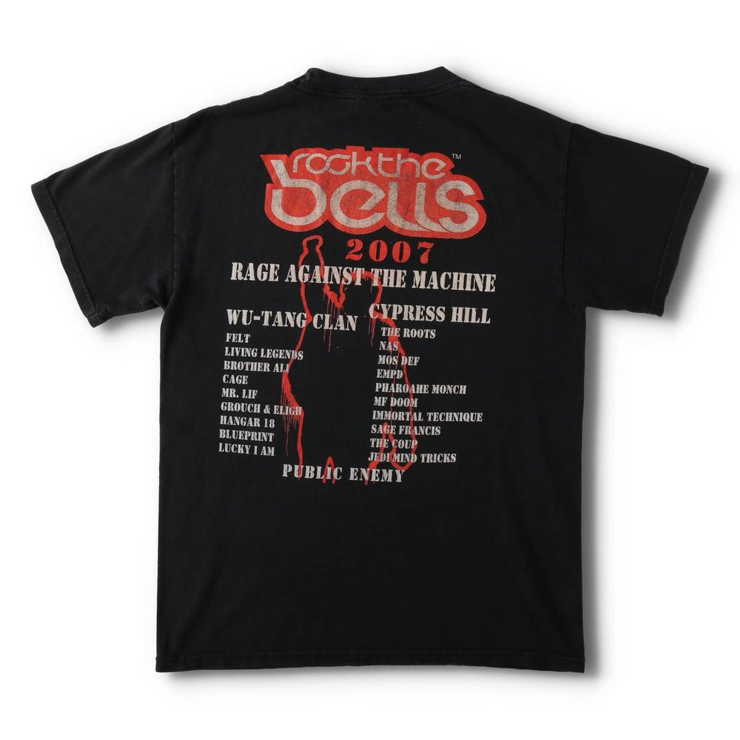 2000'S WWE Rage Against the Machine Band T-shirt (Men's Size M) unclear black type Vintage Second Hand