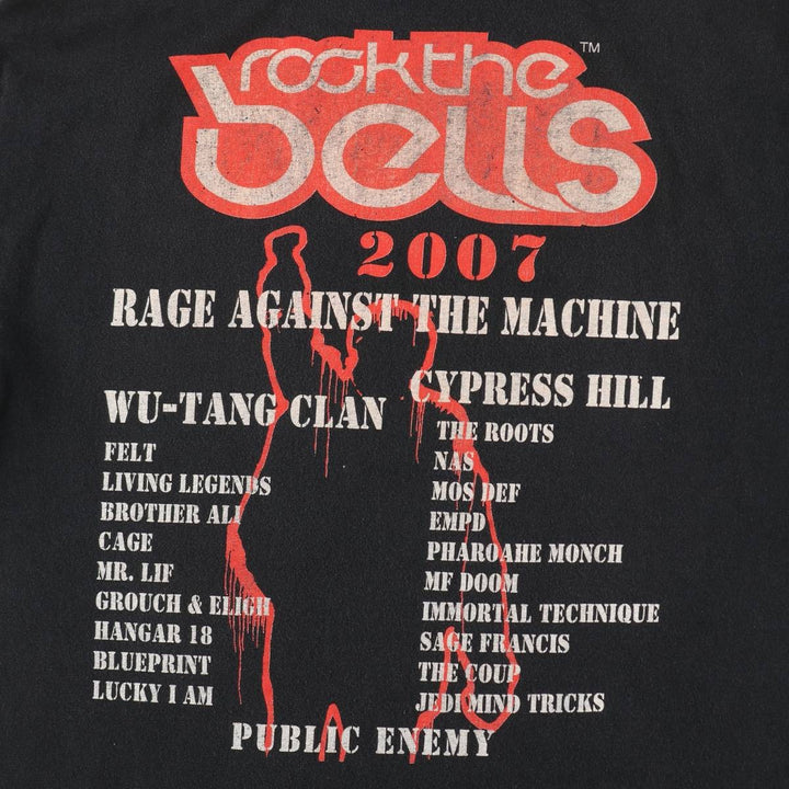 2000'S WWE Rage Against the Machine Band T-shirt (Men's Size M) unclear black type Vintage Second Hand