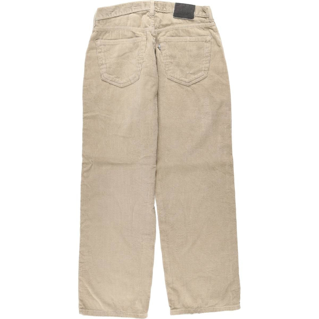 90'S Levi's Silver Tab Straight Loose Corduroy Pants, Men's W31 (approx.), Vintage cotton Beige type Vintage Second Hand