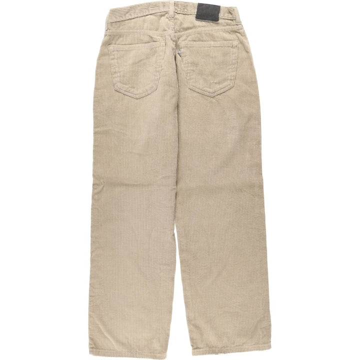 90'S Levi's Silver Tab Straight Loose Corduroy Pants, Men's W31 (approx.), Vintage cotton Beige type Vintage Second Hand