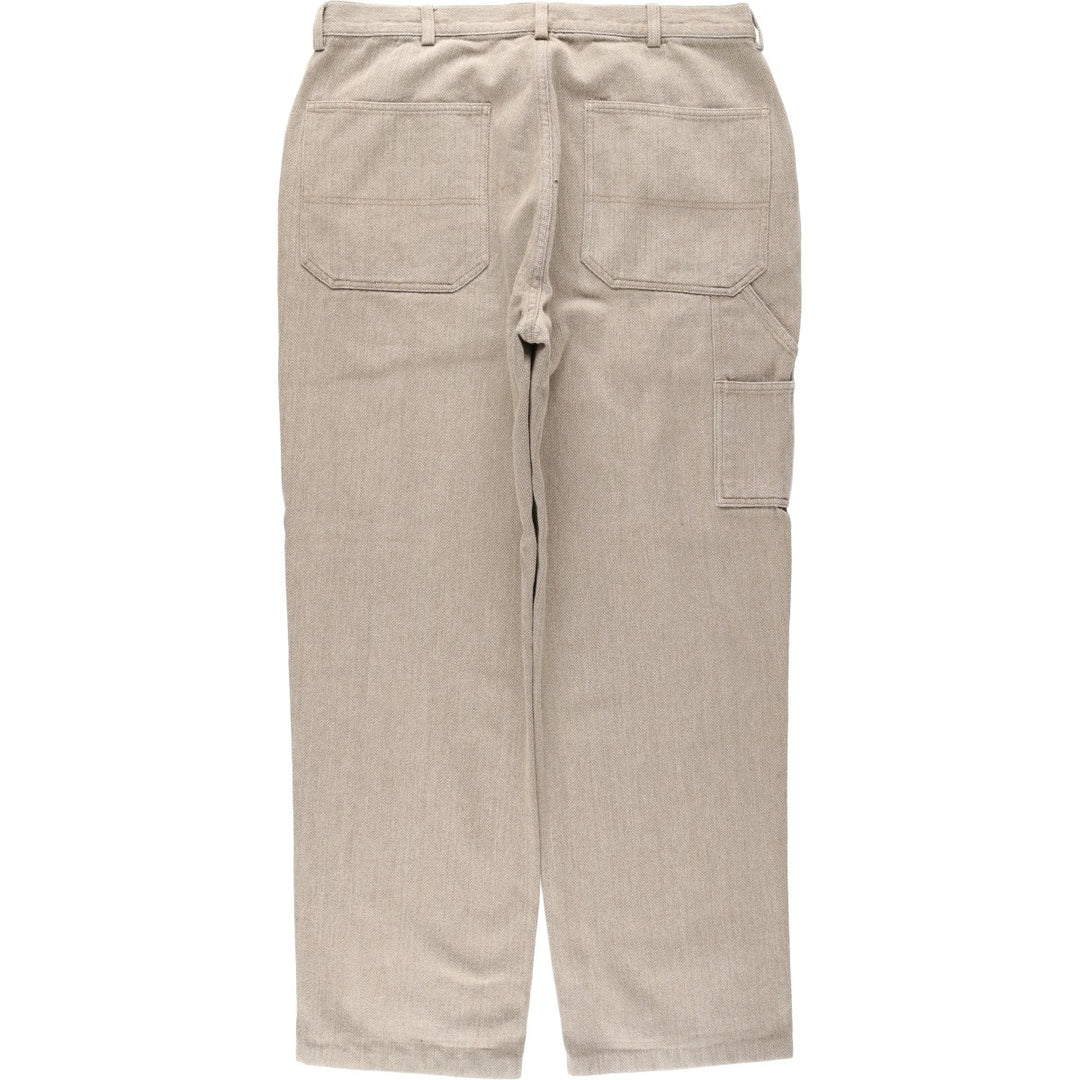 Ralph Lauren POLO by Ralph Lauren herringbone painter pants, men's size W36 (approx.) cotton Beige type Vintage Second Hand