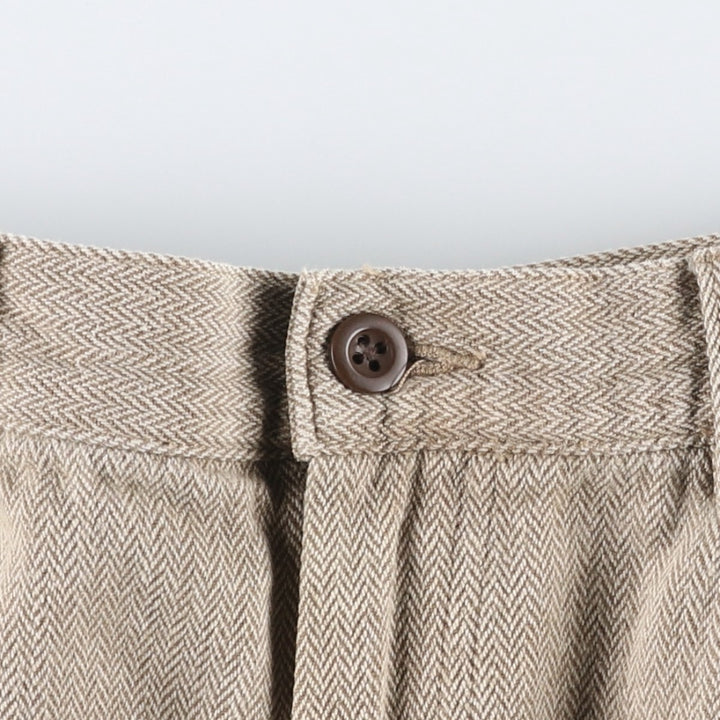 Ralph Lauren POLO by Ralph Lauren herringbone painter pants, men's size W36 (approx.) cotton Beige type Vintage Second Hand