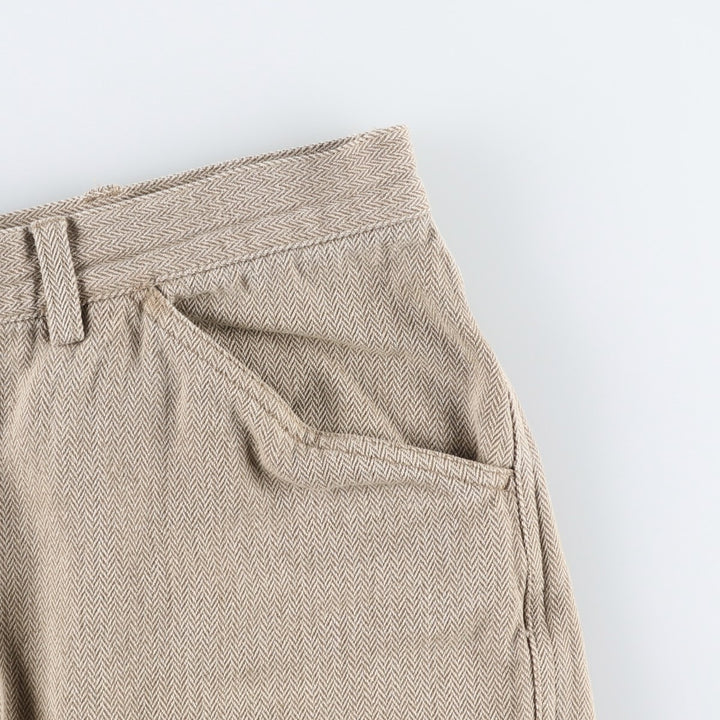 Ralph Lauren POLO by Ralph Lauren herringbone painter pants, men's size W36 (approx.) cotton Beige type Vintage Second Hand