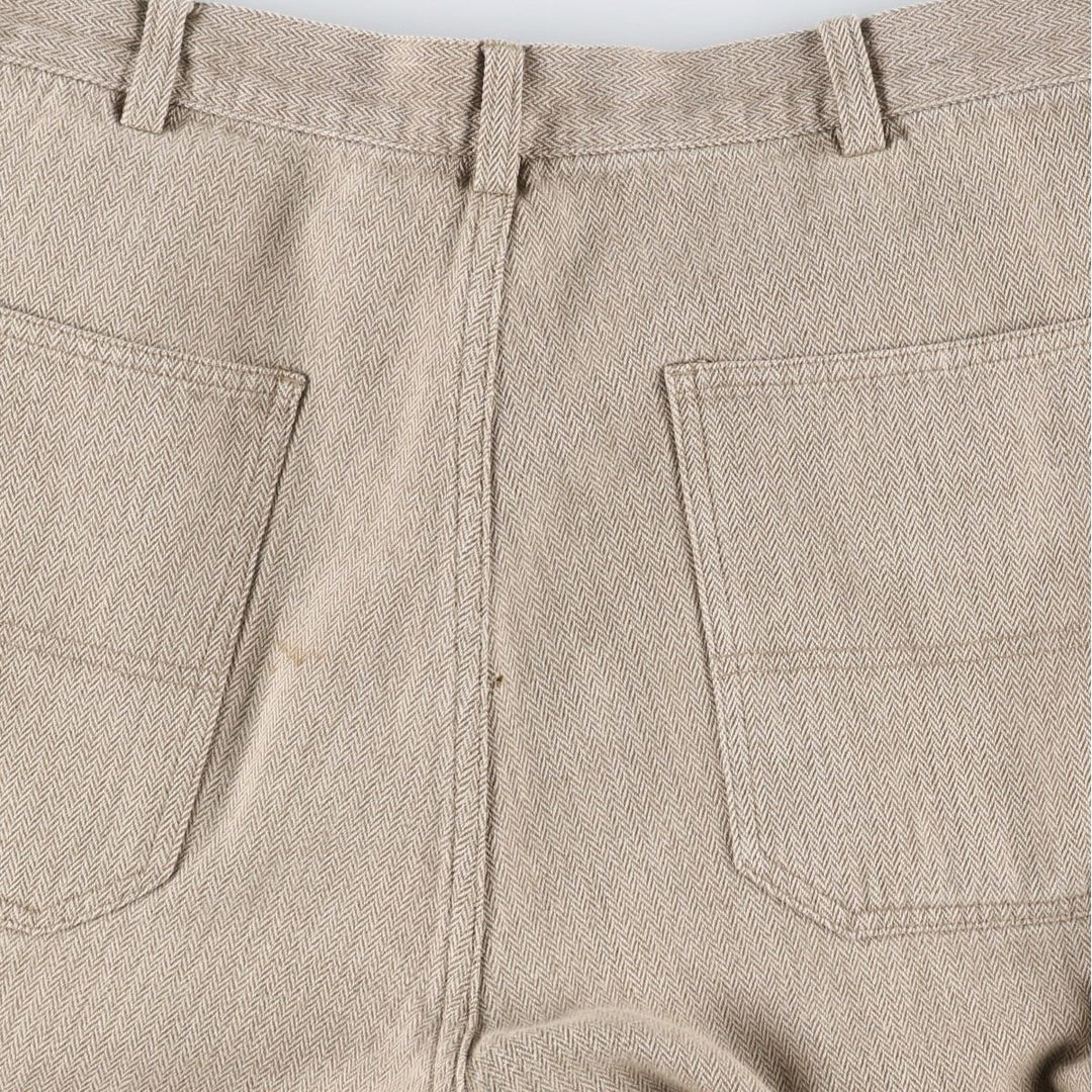 Ralph Lauren POLO by Ralph Lauren herringbone painter pants, men's size W36 (approx.) cotton Beige type Vintage Second Hand