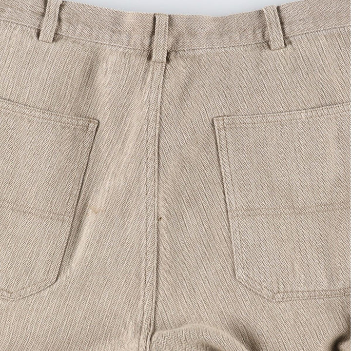 Ralph Lauren POLO by Ralph Lauren herringbone painter pants, men's size W36 (approx.) cotton Beige type Vintage Second Hand
