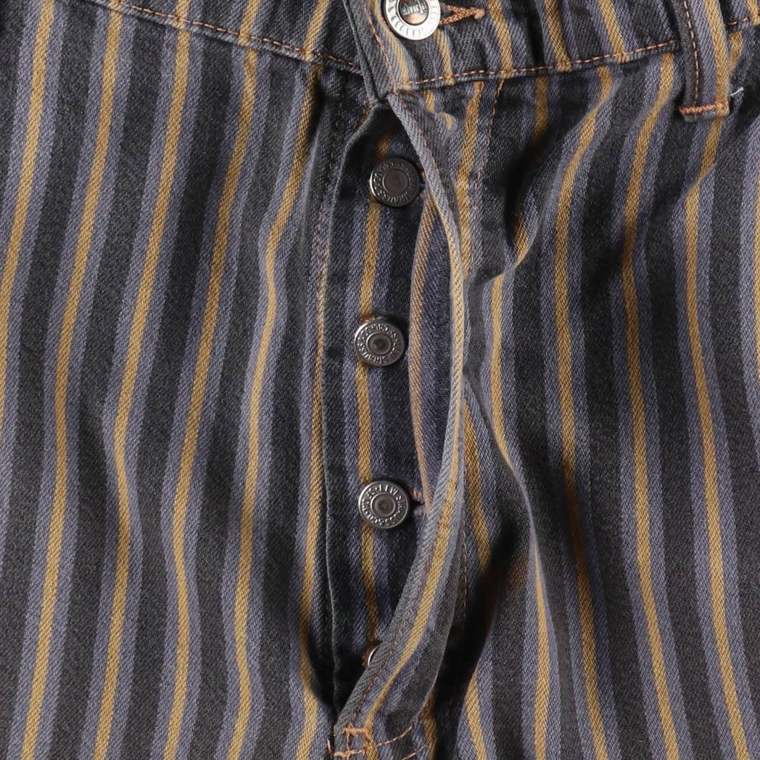 90'S Levi's Silver Tab Chinos Stripe Pattern Chino Shorts, Men's Size W34 (approx.), Vintage unclear Charcoal Vintage Second Hand