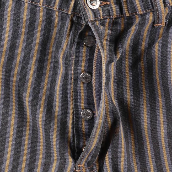 90'S Levi's Silver Tab Chinos Stripe Pattern Chino Shorts, Men's Size W34 (approx.), Vintage unclear Charcoal Vintage Second Hand