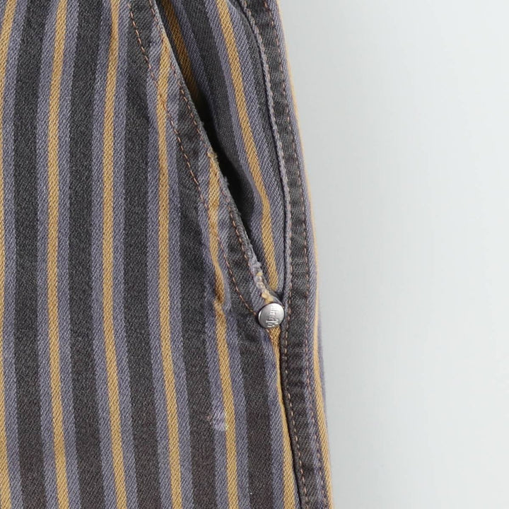 90'S Levi's Silver Tab Chinos Stripe Pattern Chino Shorts, Men's Size W34 (approx.), Vintage unclear Charcoal Vintage Second Hand