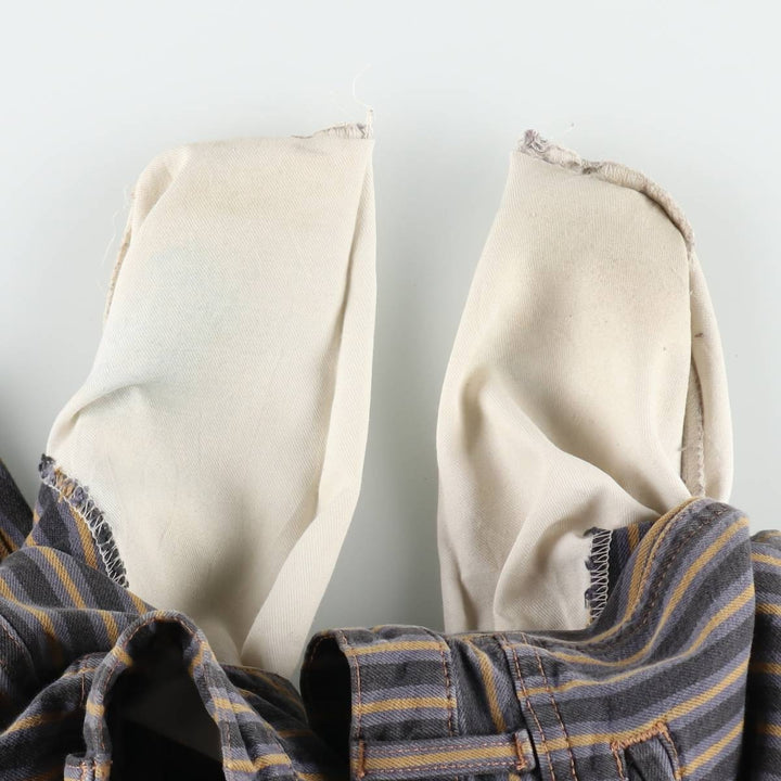 90'S Levi's Silver Tab Chinos Stripe Pattern Chino Shorts, Men's Size W34 (approx.), Vintage unclear Charcoal Vintage Second Hand