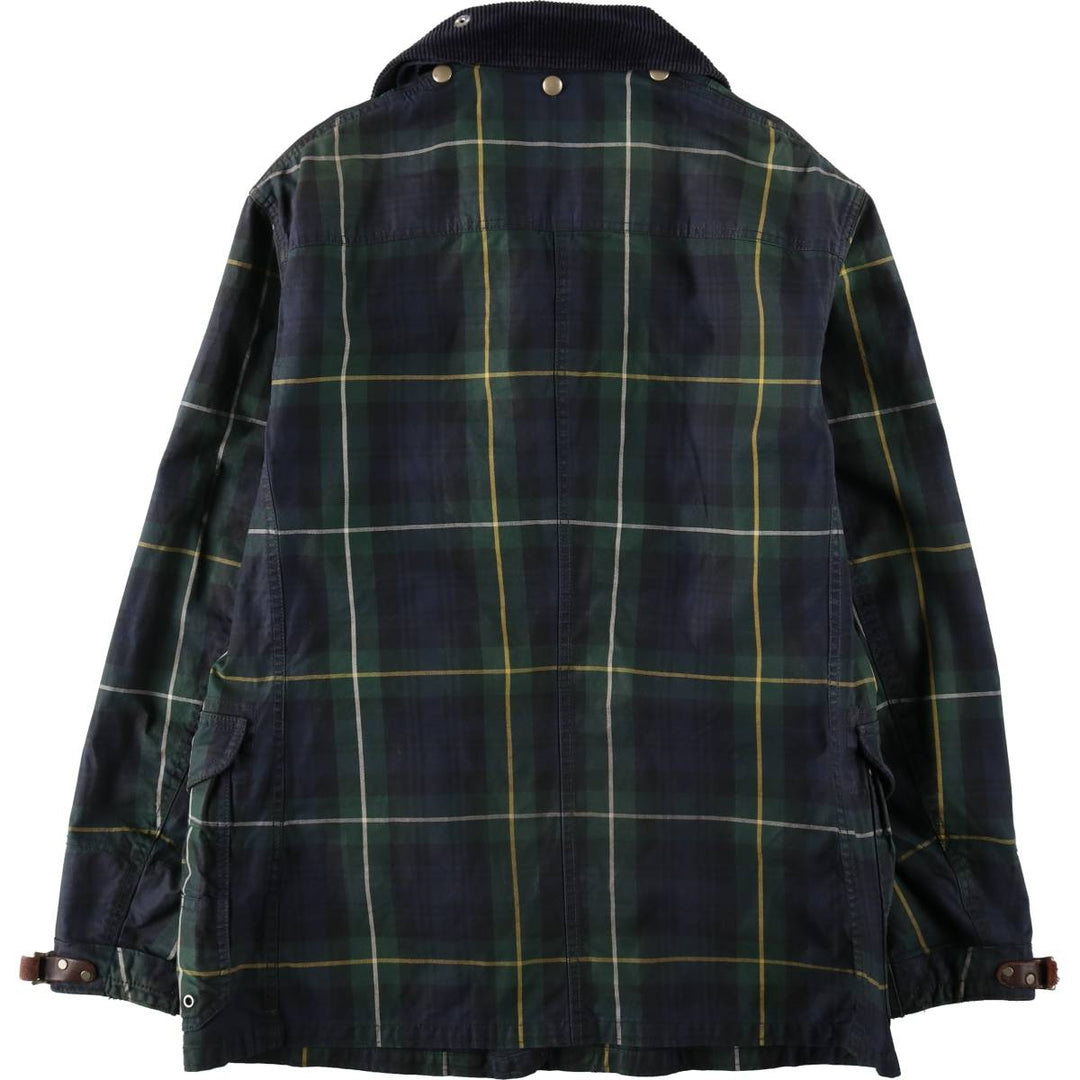 Ralph Lauren POLO RALPH LAUREN Check Pattern Fireman Jacket, Men's Size M (approx.) cotton Green type dark green Vintage Second Hand
