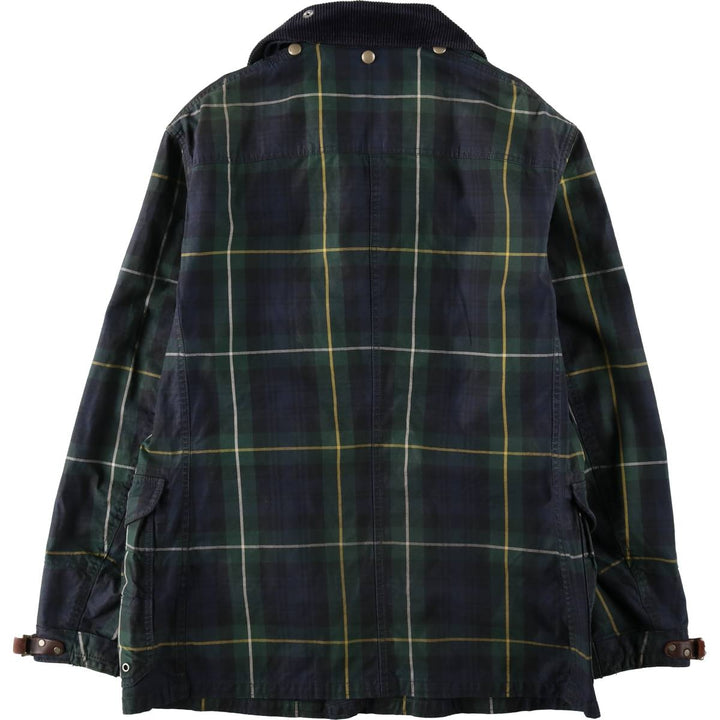 Ralph Lauren POLO RALPH LAUREN Check Pattern Fireman Jacket, Men's Size M (approx.) cotton Green type dark green Vintage Second Hand