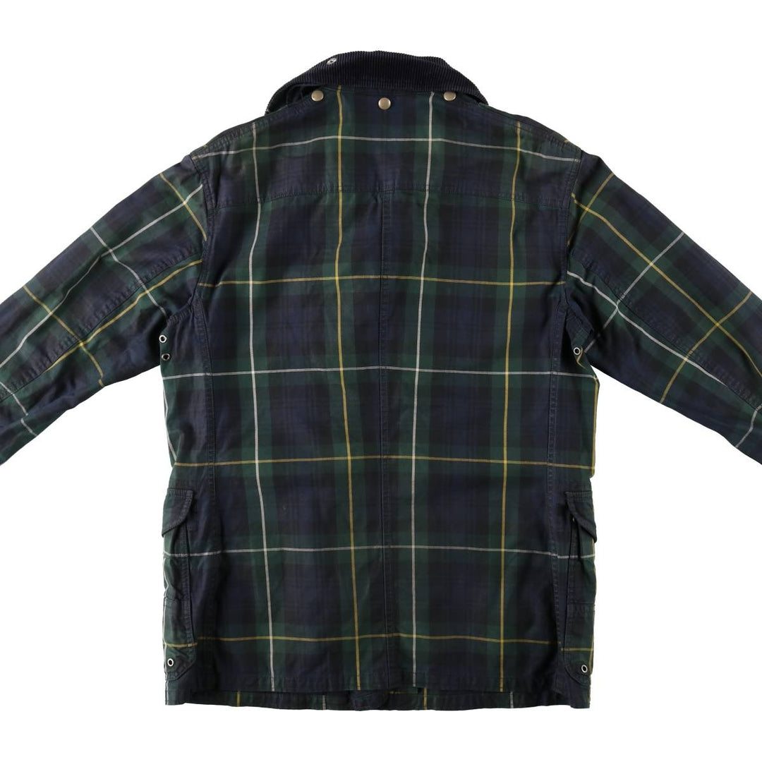 Ralph Lauren POLO RALPH LAUREN Check Pattern Fireman Jacket, Men's Size M (approx.) cotton Green type dark green Vintage Second Hand