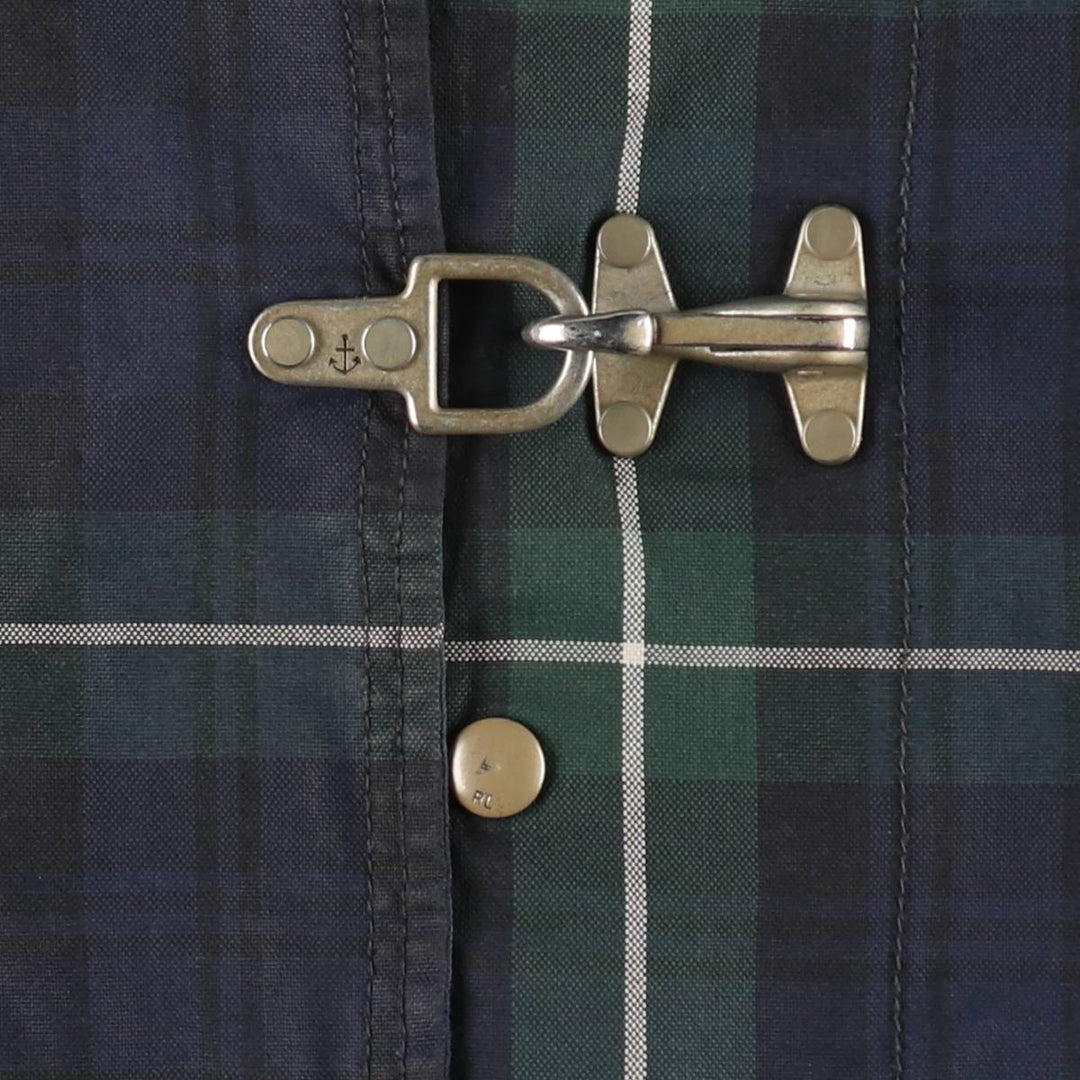 Ralph Lauren POLO RALPH LAUREN Check Pattern Fireman Jacket, Men's Size M (approx.) cotton Green type dark green Vintage Second Hand