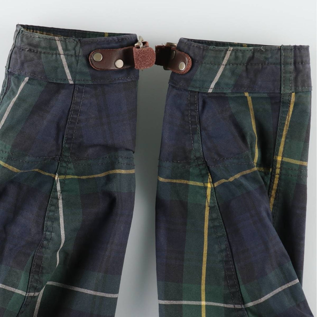 Ralph Lauren POLO RALPH LAUREN Check Pattern Fireman Jacket, Men's Size M (approx.) cotton Green type dark green Vintage Second Hand