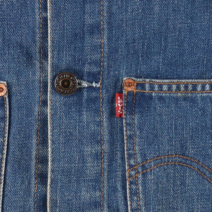2000'S Levi's 70511-0414 Euro Model 2nd Type Denim Jacket (Men's Size M) cotton blue type Vintage Second Hand