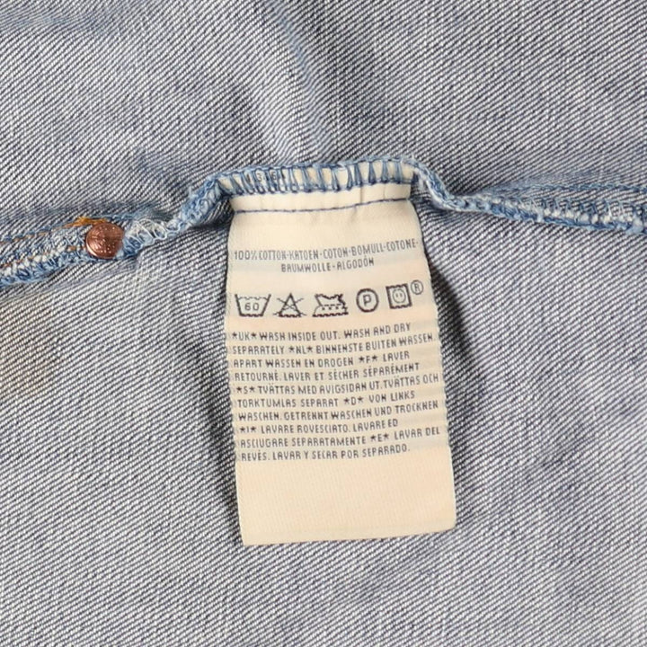 2000'S Levi's 70511-0414 Euro Model 2nd Type Denim Jacket (Men's Size M) cotton blue type Vintage Second Hand