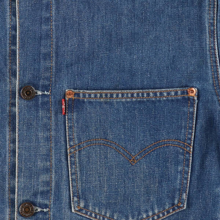 2000'S Levi's 70511-0414 Euro Model 2nd Type Denim Jacket (Men's Size M) cotton blue type Vintage Second Hand