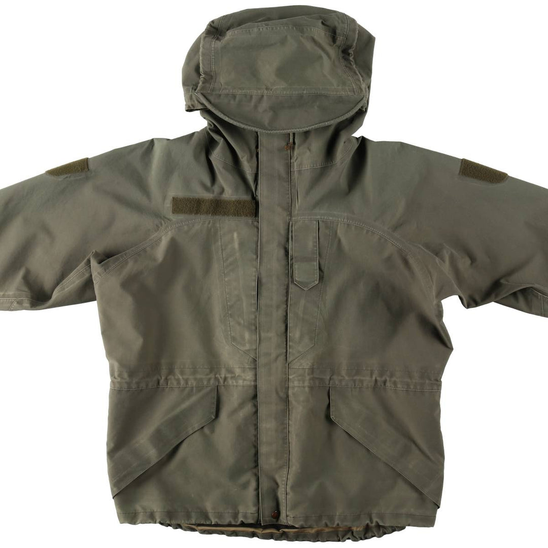 Australian Army Alpine Gore-Tex Parka with Hood, Military Field Jacket, Men's Size XL (approx.) polyamide Khaki type Vintage Second Hand