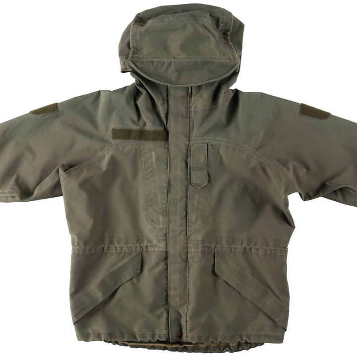 Australian Army Alpine Gore-Tex Parka with Hood, Military Field Jacket, Men's Size XL (approx.) polyamide Khaki type Vintage Second Hand