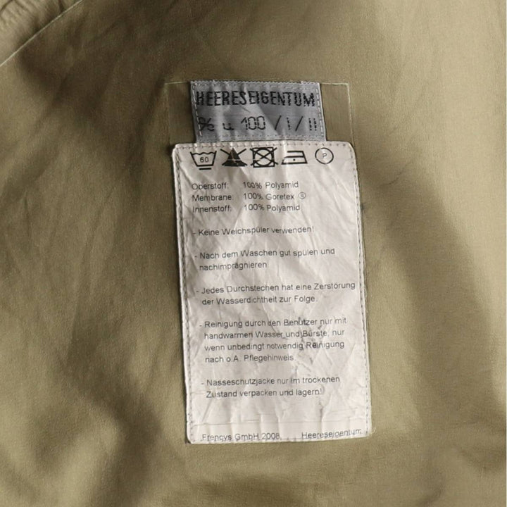 Australian Army Alpine Gore-Tex Parka with Hood, Military Field Jacket, Men's Size XL (approx.) polyamide Khaki type Vintage Second Hand