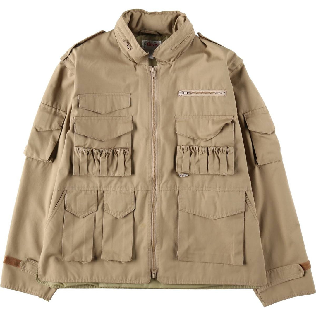 1980'S Orvis Photographer Jacket, 2-Way Cotton Jacket, Men's XL (approx.), Vintage cotton Beige type Vintage Second Hand