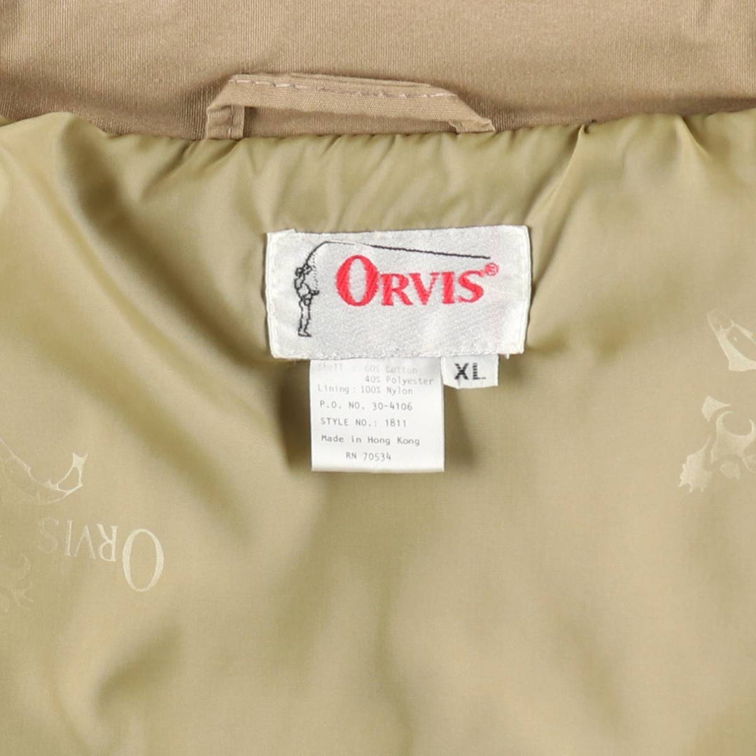 1980'S Orvis Photographer Jacket, 2-Way Cotton Jacket, Men's XL (approx.), Vintage cotton Beige type Vintage Second Hand