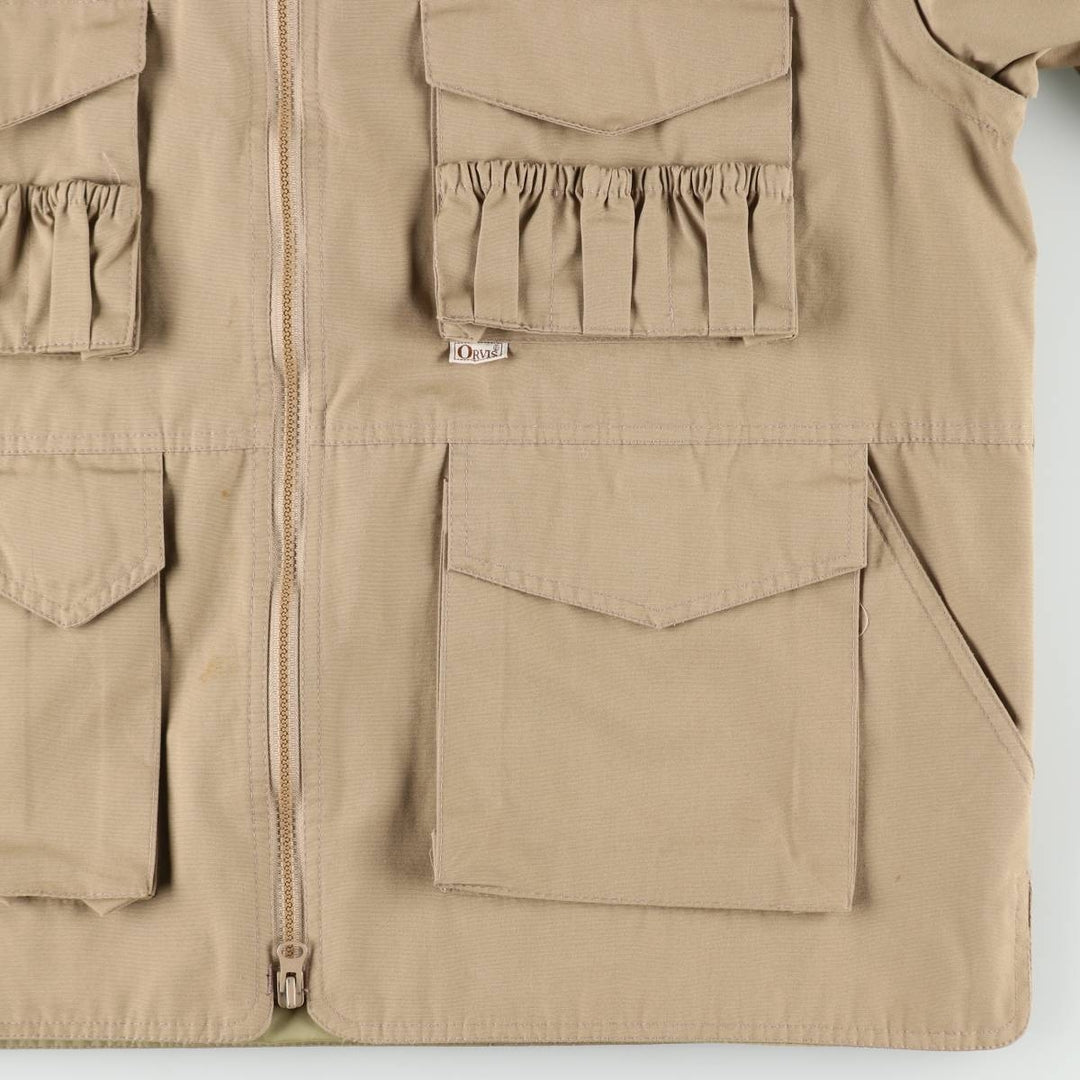 1980'S Orvis Photographer Jacket, 2-Way Cotton Jacket, Men's XL (approx.), Vintage cotton Beige type Vintage Second Hand