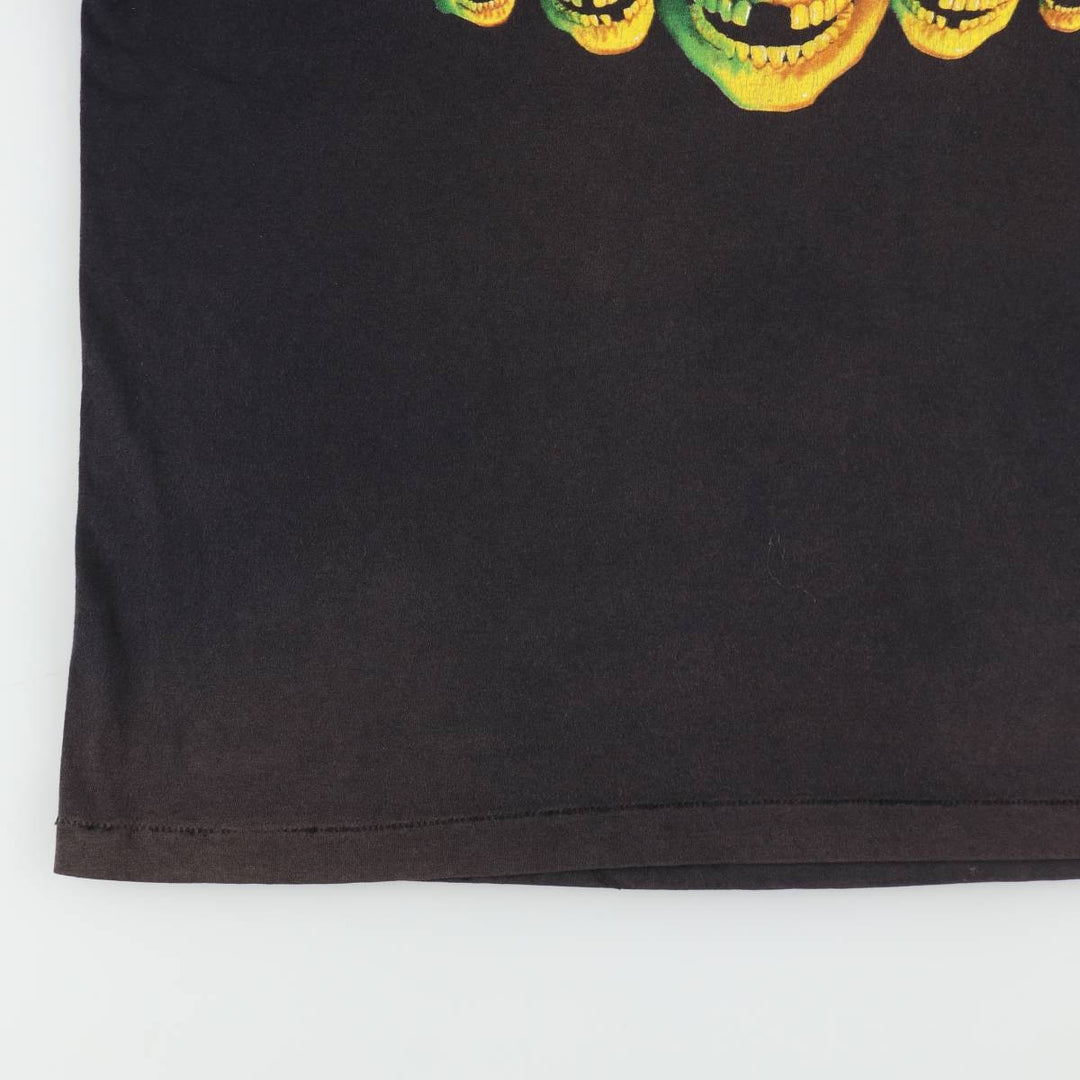 90'S Screen Stars "Day of the Dead" Skull Pattern Movie T-Shirt, Men's XL (approx.), Vintage cotton black type Vintage Second Hand