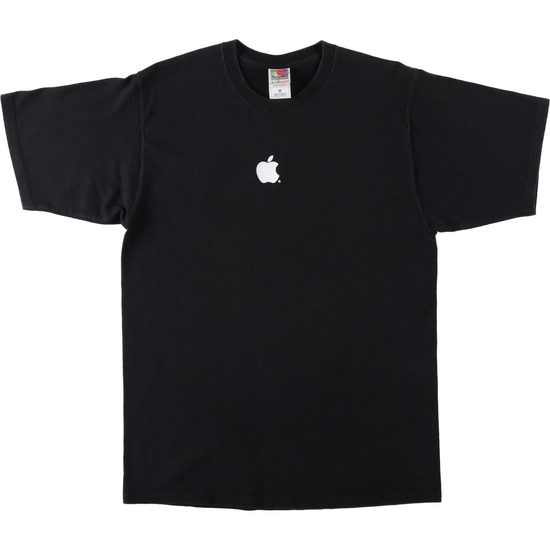 2000'S Fruit of the Loom Apple Advertising T-shirt, Men's Size M (approx.) cotton black type Vintage Second Hand