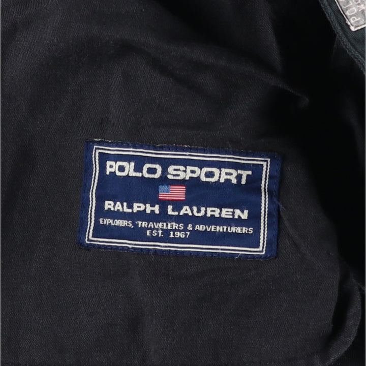1990'S Ralph Lauren POLO SPORT work pants, men's size W34 (approx.), vintage. cotton black type Vintage Second Hand