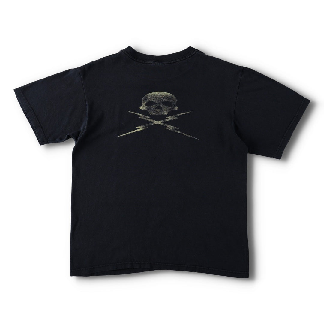 2000'S Anvil DEATH PROOF Skull Pattern Movie T-Shirt (Men's Size M) cotton black type Vintage Second Hand