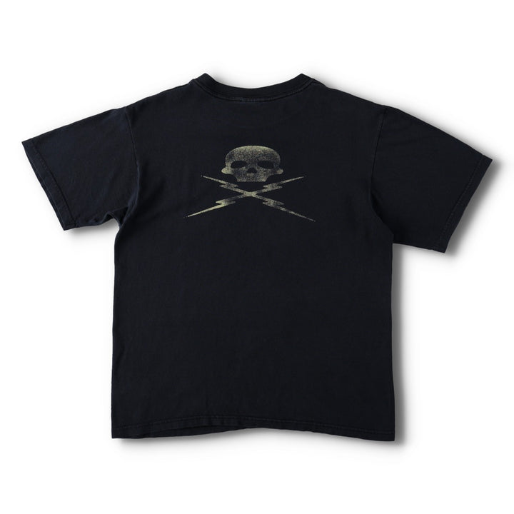 2000'S Anvil DEATH PROOF Skull Pattern Movie T-Shirt (Men's Size M) cotton black type Vintage Second Hand