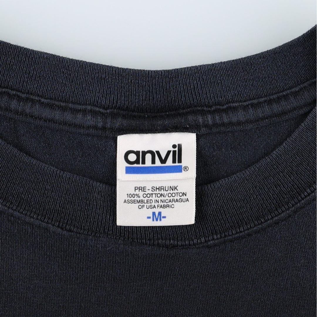 2000'S Anvil DEATH PROOF Skull Pattern Movie T-Shirt (Men's Size M) cotton black type Vintage Second Hand